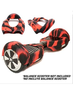 FUNDA DE SILICONA ROJO-NEGRO I6