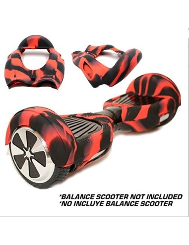 FUNDA DE SILICONA ROJO-NEGRO I6